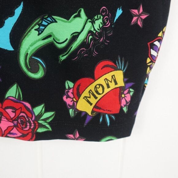 Betsey Johnson Womens Tatoo Print Skirt Large - Picture 7 of 11